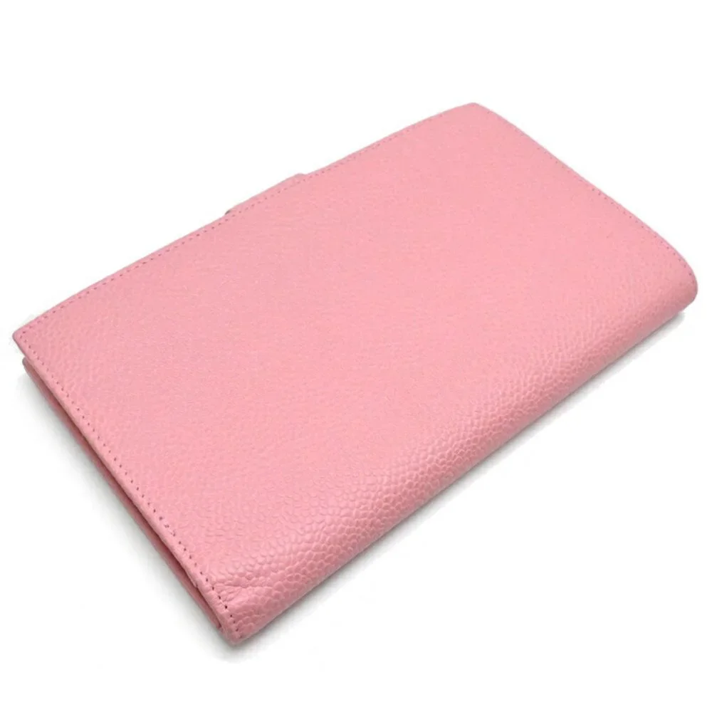 CHANEL Pink Caviar Leather Logo Wallet - Picture 4 of 10